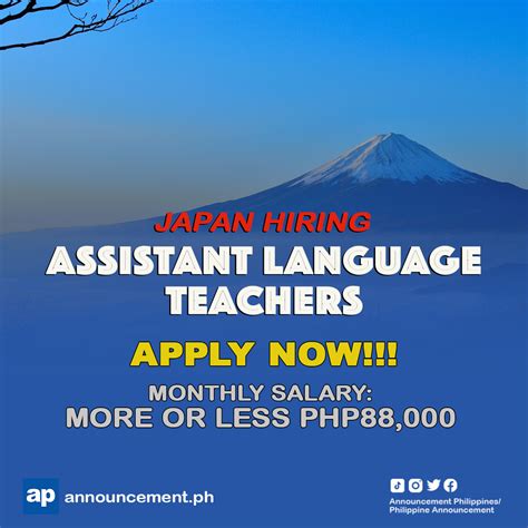 ASSISTANT LANGUAGE TEACHER Jobs in Japan for Chesham .